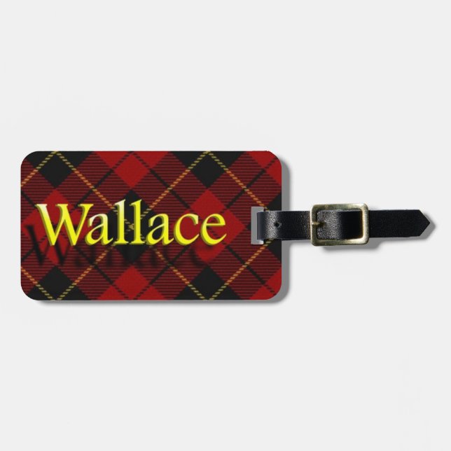 Scottish Clan Wallace Luggage Tag (Front Horizontal)