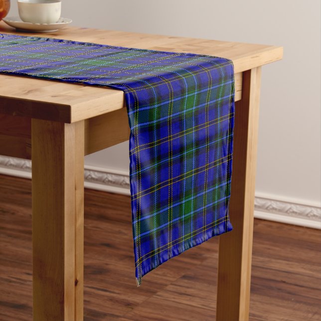 Scottish Clan Weir Tartan Plaid Long Table Runner (In Situ)