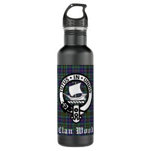 Scottish Clan Wood Crest & Tartan 710 Ml Water Bottle