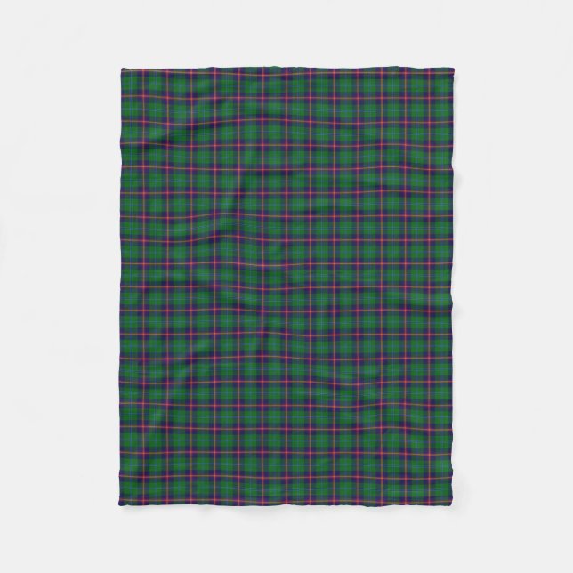 Scottish Clan Young Classic Tartan Fleece Blanket (Front)