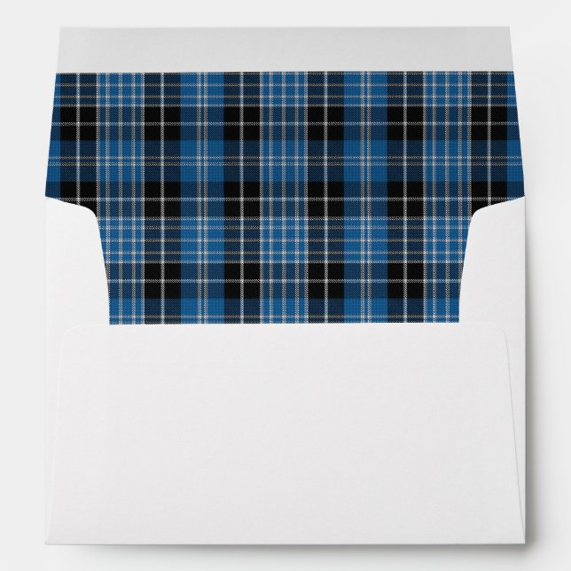 Scottish Clark Tartan A7 Envelope Version 3 (Back (Bottom))
