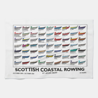 Scottish Coastal Rowing Skiffs - First 5 Years Tea Towel