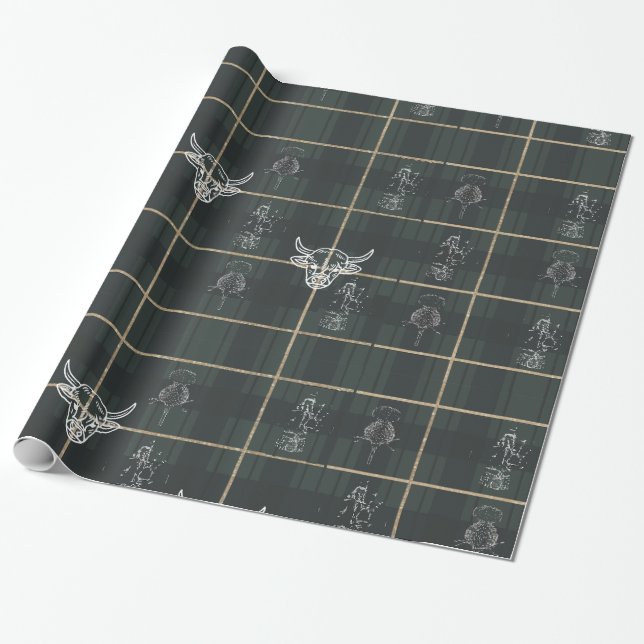 Scottish Collection 4 Wrapping paper (Unrolled)