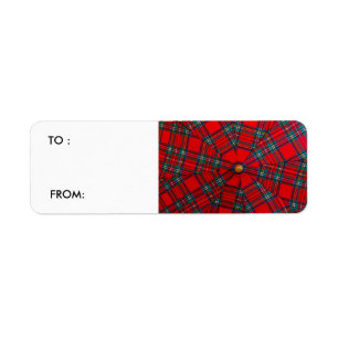 SCOTTISH COLOURED VORTEX RETURN ADDRESS LABELS