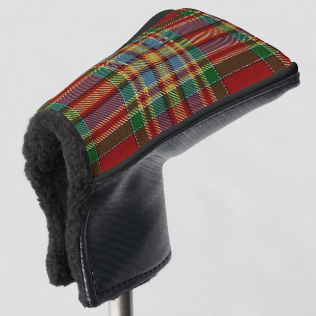 Scottish Colours Clan Chattan Tartan Plaid Golf Head Cover (3/4 Front)