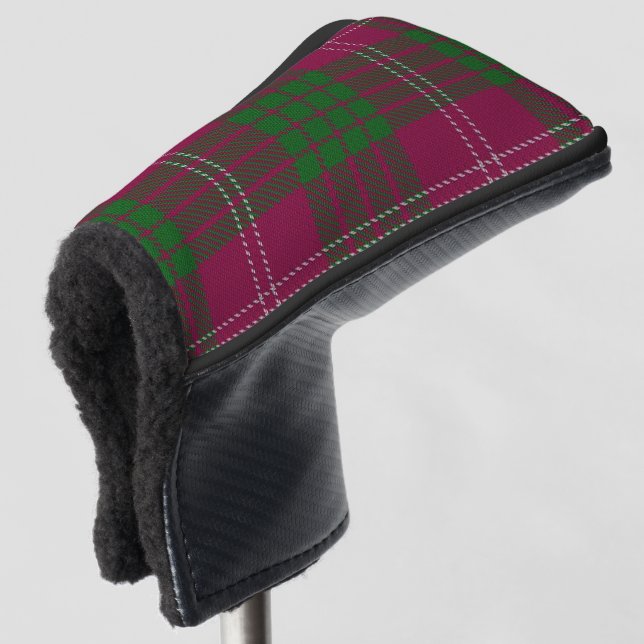 Scottish Colours Clan Crawford Tartan Plaid Golf Head Cover (3/4 Front)
