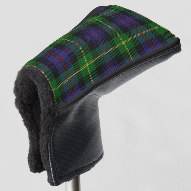 Scottish Colours Clan Farquharson Tartan Plaid Golf Head Cover (3/4 Front)