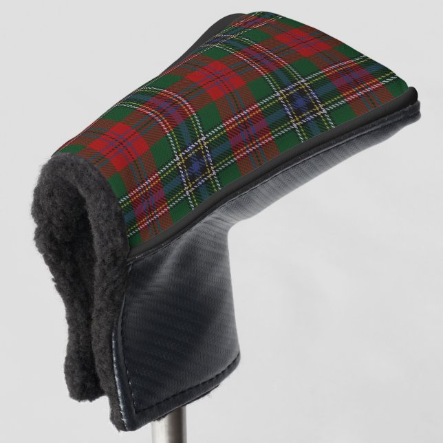 Scottish Colours Clan MacLean Tartan Plaid Golf Head Cover (3/4 Front)