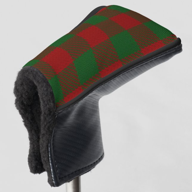 Scottish Colours Clan Moncreiffe Moncrief Tartan Golf Head Cover (3/4 Front)