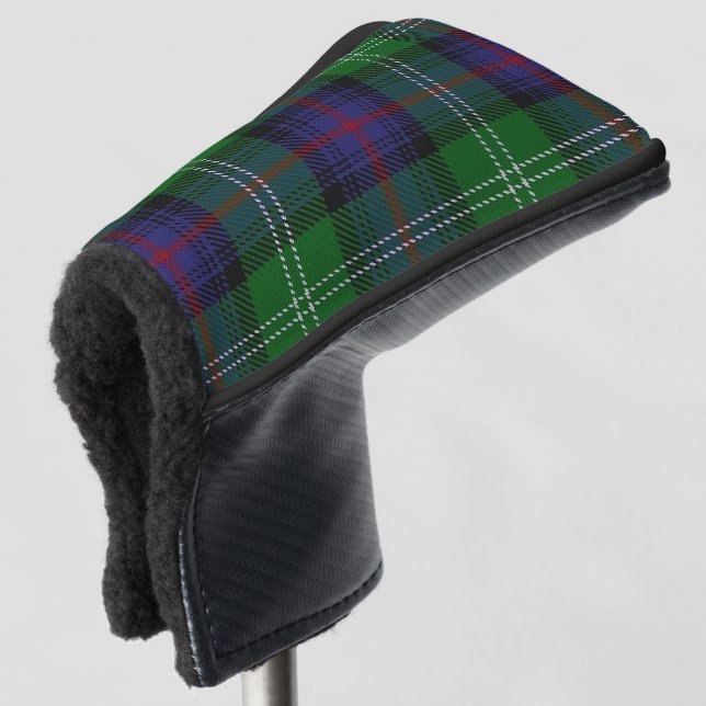 Scottish Colours Clan Sutherland Tartan Plaid Golf Head Cover (3/4 Front)