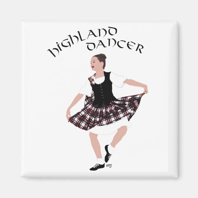 Scottish Country Dancer Magnet (Front)