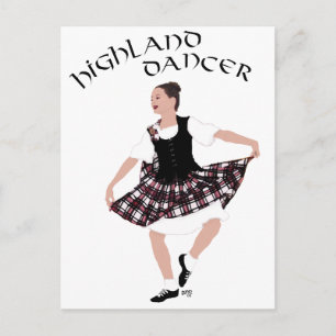 Scottish Country Dancer Postcard