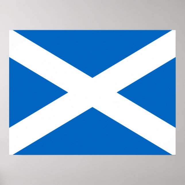 Scottish Cross Scotland Colours Poster (Front)
