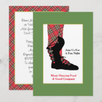 Scottish Dancing Feet Tartan Peraonalized Party