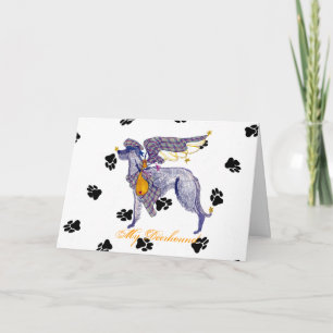 Scottish Deerhound Bone Mot Card