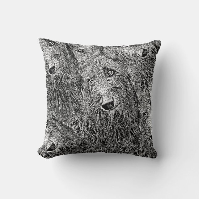 Scottish deerhound coursing cushion (Front)