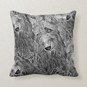 Scottish deerhound coursing cushion