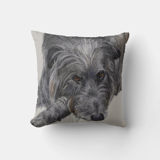 Scottish Deerhound Cushion (Front)