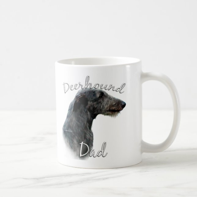Scottish Deerhound Dad 2 Coffee Mug (Right)