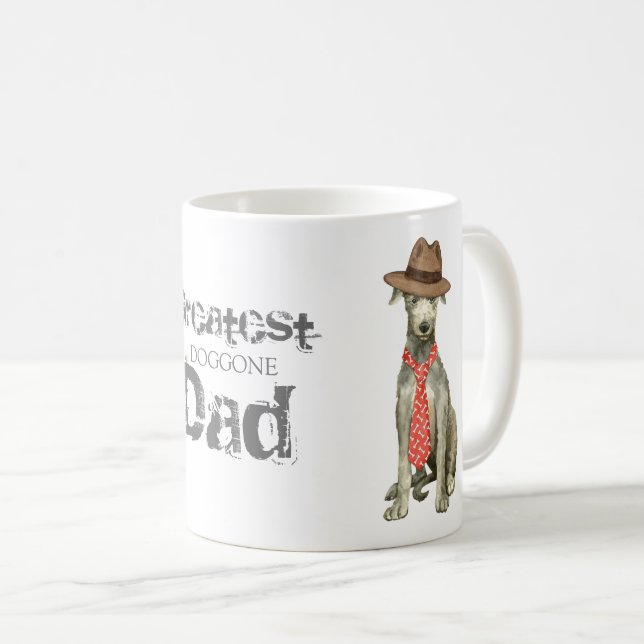 Scottish Deerhound Dad Coffee Mug (Front Right)