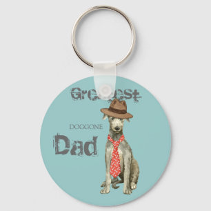 Scottish Deerhound Dad Key Ring