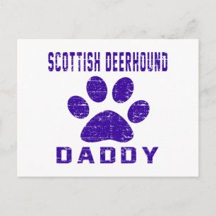 Scottish Deerhound Daddy Gifts Designs Postcard