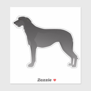 Scottish Deerhound Dog Breed Side View Silhouette