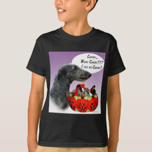 Scottish Deerhound Halloween Candy T-Shirt