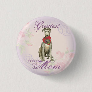 Scottish Deerhound Heart Mum 3 Cm Round Badge