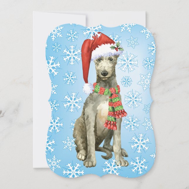 Scottish Deerhound Holiday Card (Front)