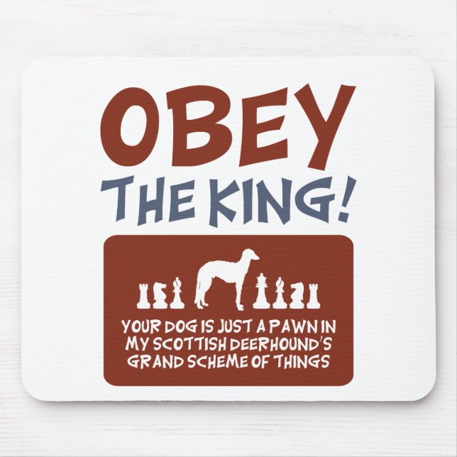 Scottish Deerhound Mouse Pad (Front)