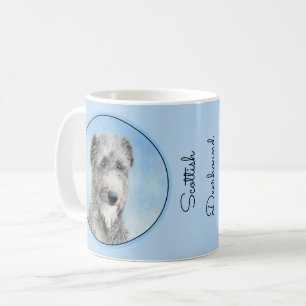 Scottish Deerhound Painting - Cute Original Dog Ar Coffee Mug