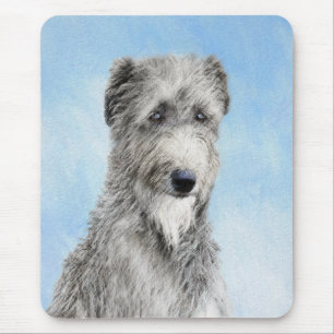 Scottish Deerhound Painting - Cute Original Dog Ar Mouse Pad