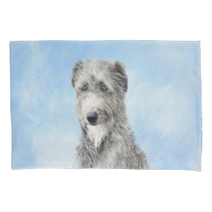 Scottish Deerhound Painting - Cute Original Dog Ar Pillowcase
