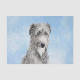 Scottish Deerhound Painting - Cute Original Dog Ar Tissue Paper