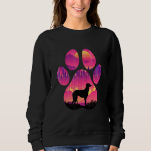 Scottish Deerhound Paw Mom Dad Dog Women Men Sweatshirt