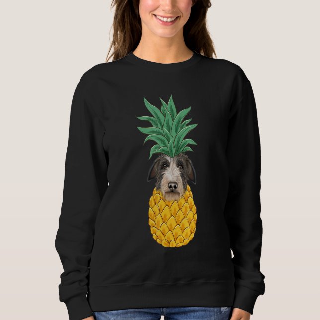 Scottish Deerhound Pineapple Dog Sweatshirt (Front)