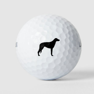 Scottish Deerhound Silhouette Golf Balls