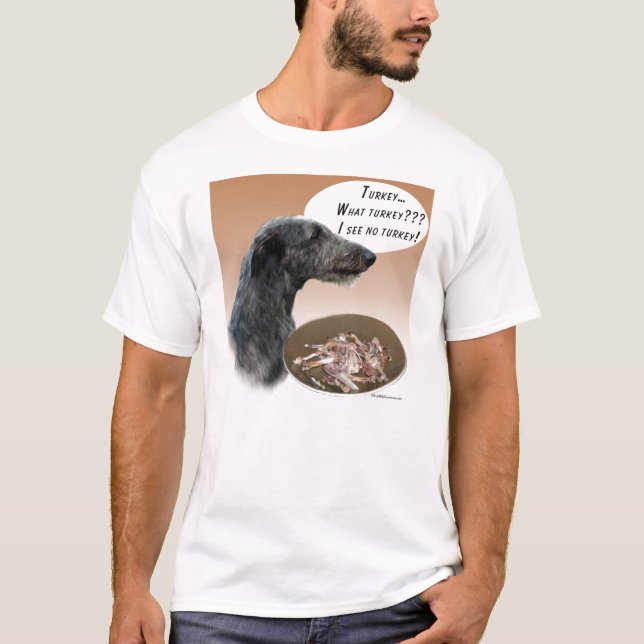 Scottish Deerhound Turkey T-Shirt (Front)
