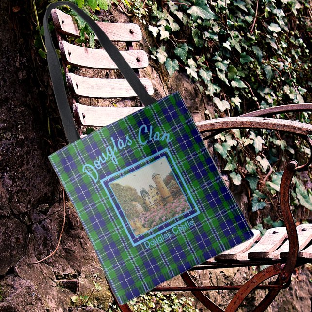 Scottish Douglas Clan's Castle Painting Tote Bag (Creator Uploaded)