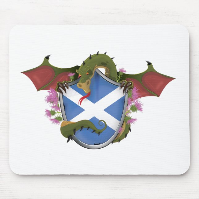 Scottish Dragon Mouse Pad (Front)