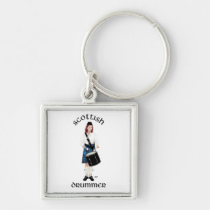 Scottish Drummer - Blue Kilt Key Ring