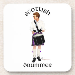 Scottish Drummer - Purple Kilt Coaster