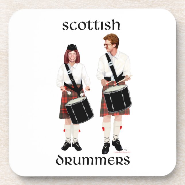 Scottish Drummers Coaster (Front)