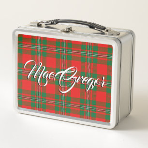 Scottish Eats! Clan Gregor MacGregor Tartan Plaid Metal Lunch Box