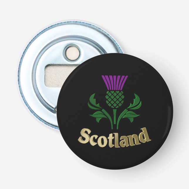 Scottish emblem thistle bottle opener (Front)