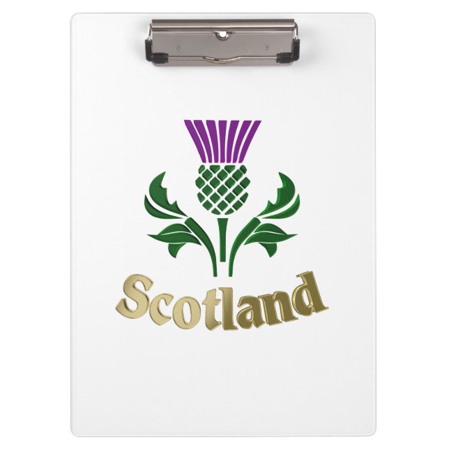 Scottish emblem thistle clipboard (Front)