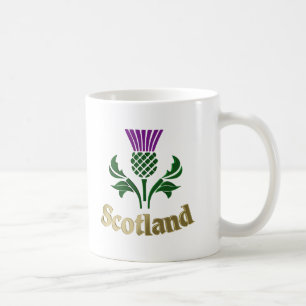 Scottish emblem thistle coffee mug