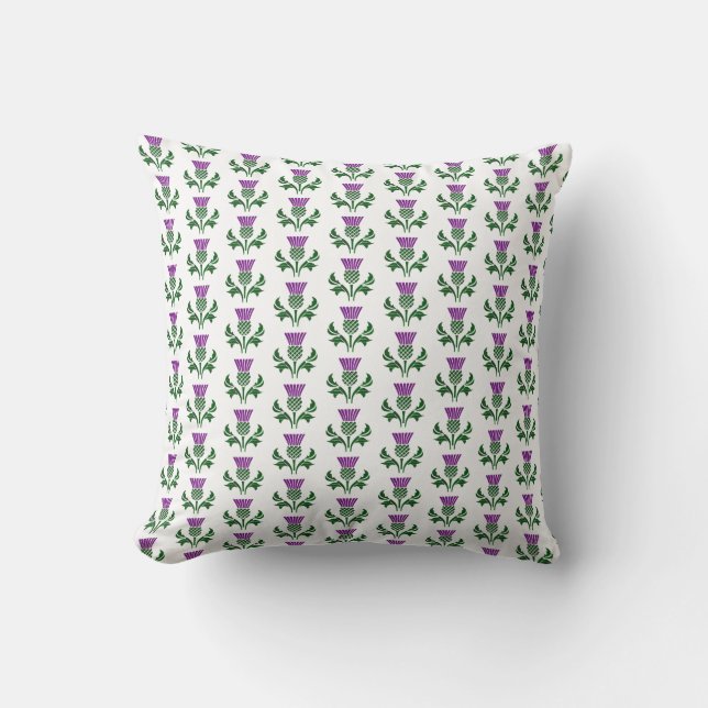 Scottish emblem thistle cushion (Front)