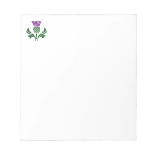 Scottish emblem thistle notepad
